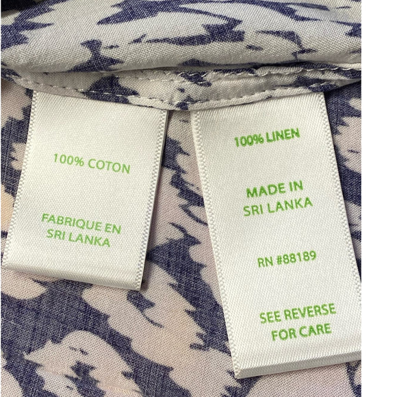 Lilly Pulitzer Sea View Button Down Blouse Shirt Bright Navy‎ Pineapple P… - Picture 13 of 14